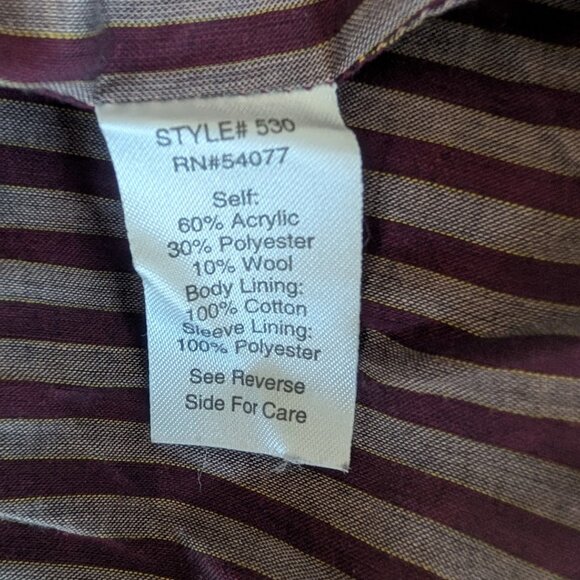 CABi zip jacket in merlot. - Picture 7 of 7